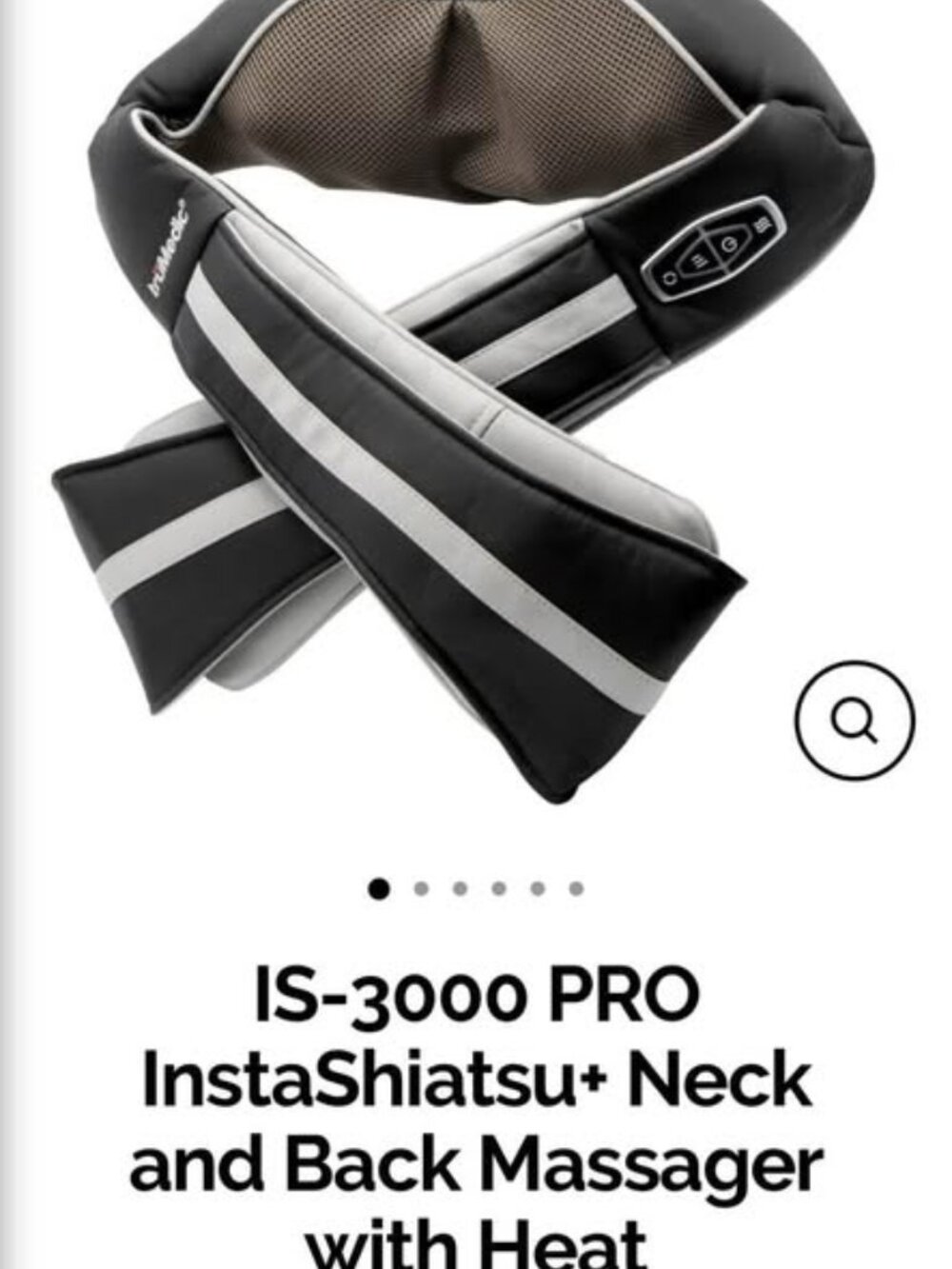 Trumedic IS-3000 Pro Instashiatsu and neck and back massager with heat